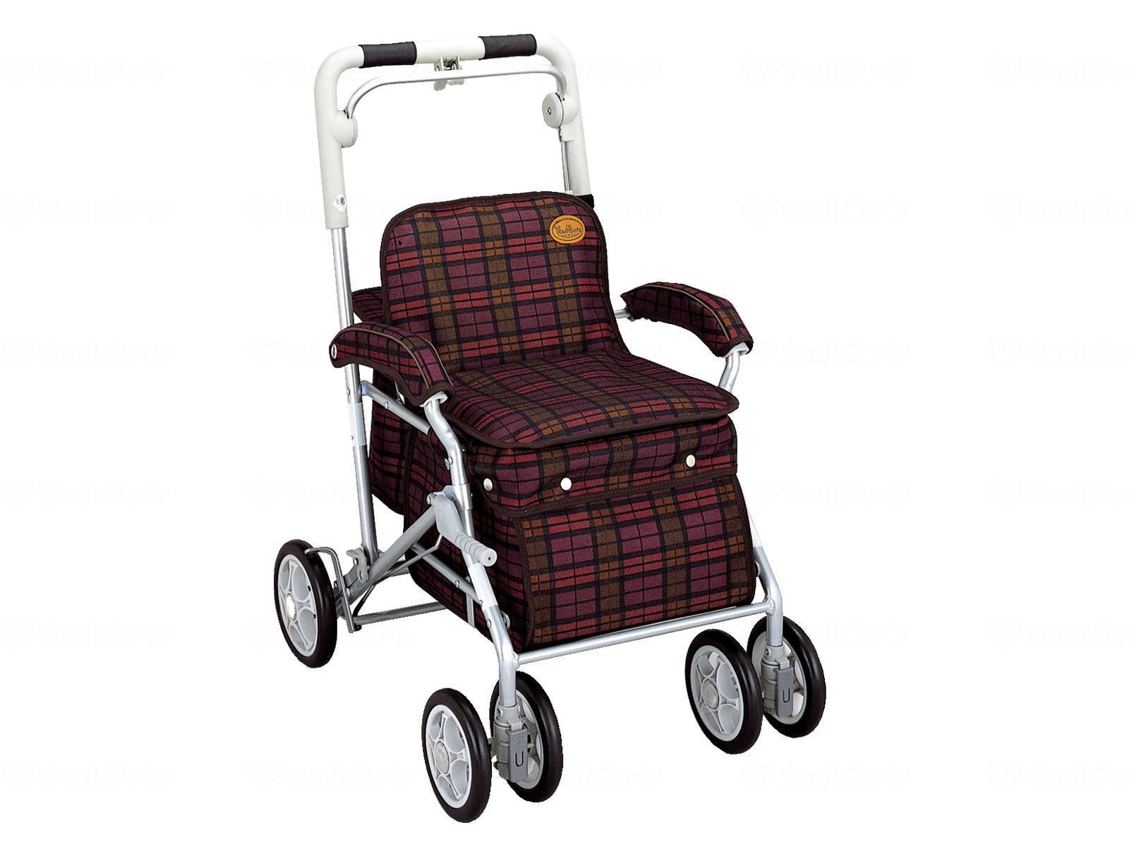 須恵廣工業 シルバーカー ユーメイトGX/No.328　ワイン