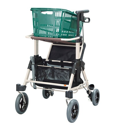 イイケア 介護と健康の通販専門店のパナソニック エイジフリー くらしサポート歩行車スムーディ　買物用　カウサポ / PN-L70101｜アングル2