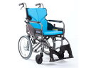 非課税商品 カワムラサイクル モダンA-style 背折れ介助用 車椅子 車いす KMD-A16-42-H 高床 / 座幅42cm No.83 ライトブルー メーカー直送(4)