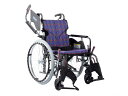非課税商品 カワムラサイクル モダンB-style 自走用 車椅子 車いす KMD-B22-42-SH 超高床 / 座幅42cm A11 紫チェック メーカー直送(4)