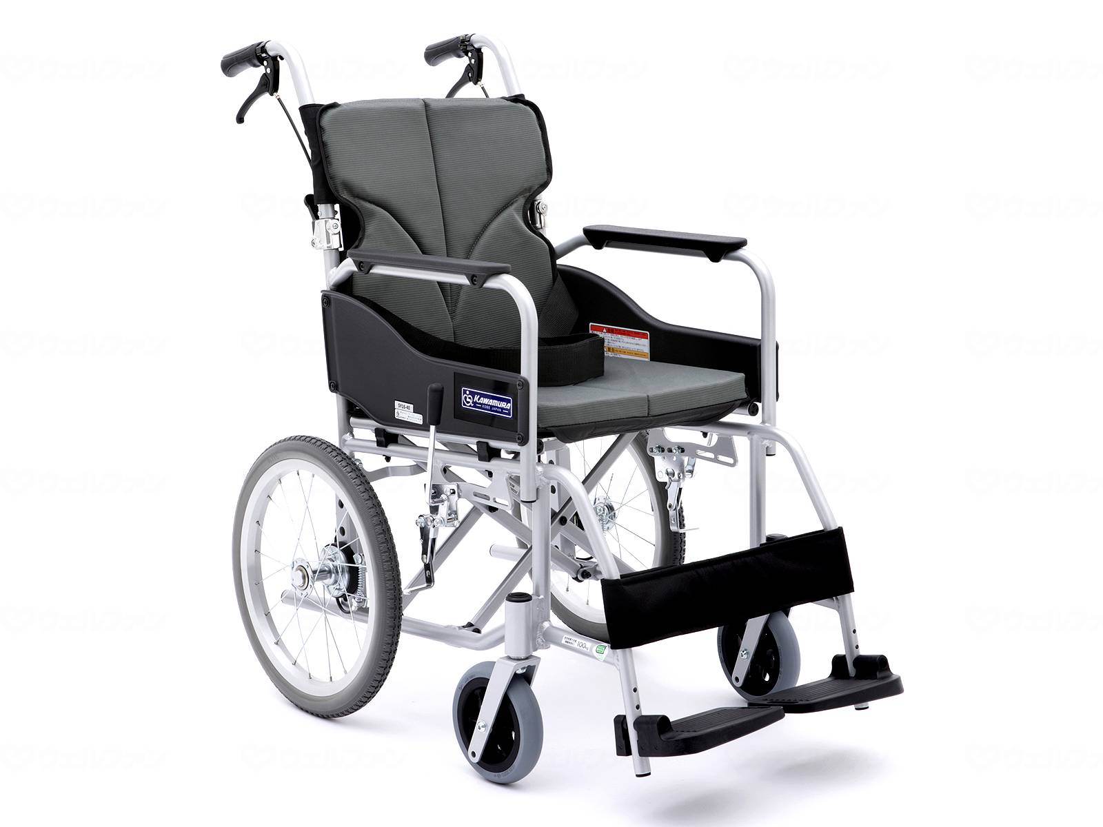 非課税商品 カワムラサイクル BACKS（バックス） BK16-40SB 介助用 / No.82 チャコールグレー メーカー直送
