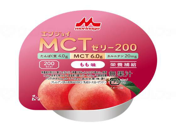 6個セット 森永乳業クリニコ エンジョイMCTゼリー200 もも味 / 0655614 72g