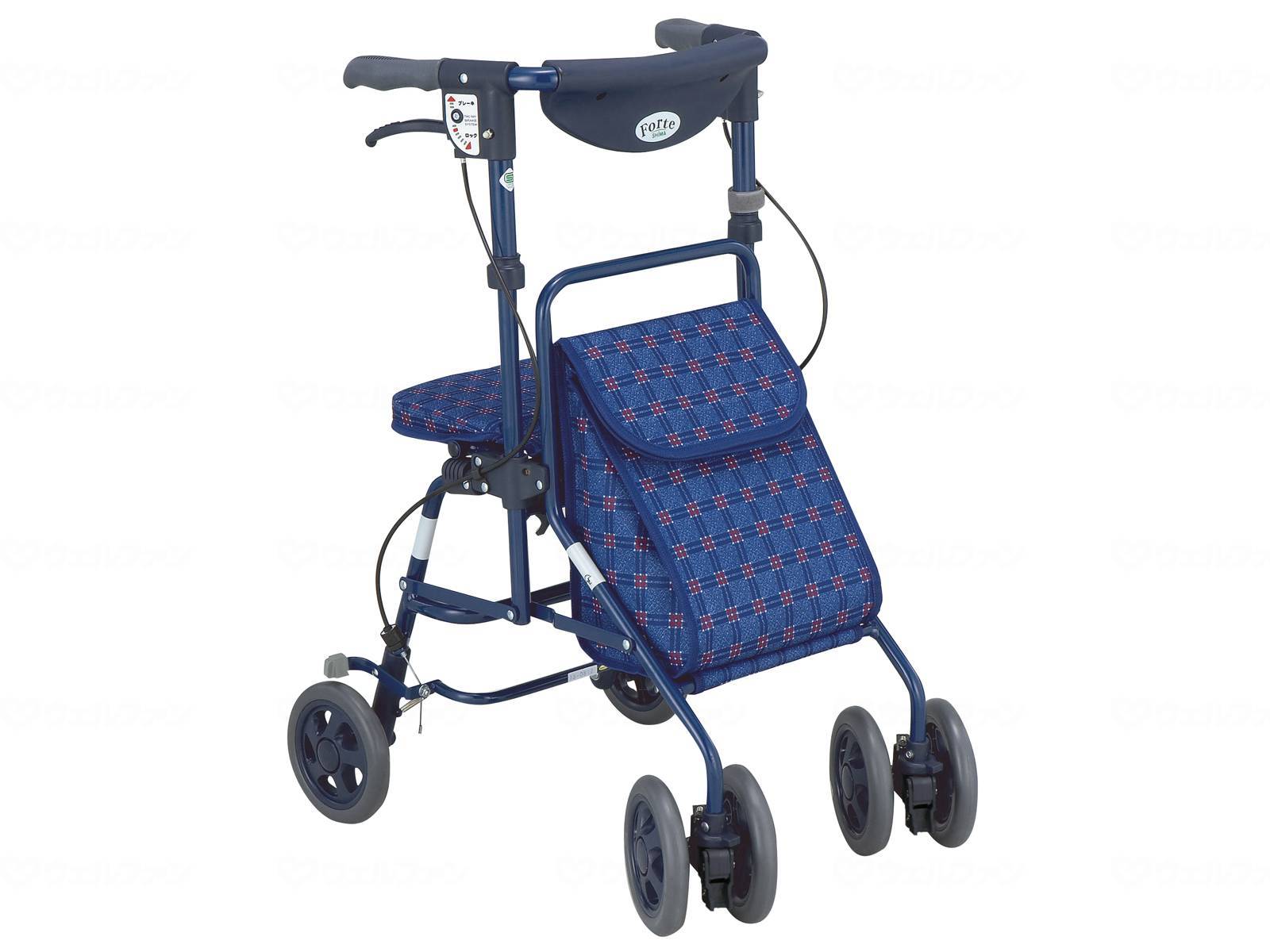 島製作所 フォルテ/二筋格子ブルー