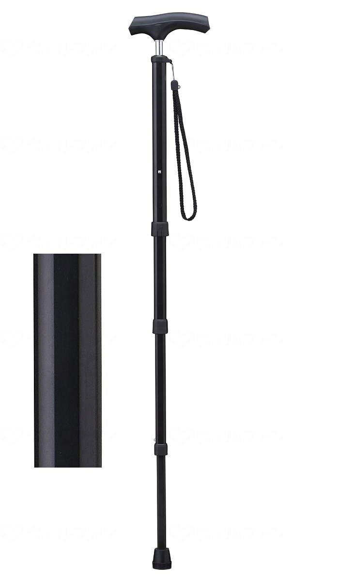 商品の仕様 ●サイズ／長さ75〜91cm（4段階）、グリップ長さ：12.5cm、折りたたみ時：41cm、ゴムチップ底径：3cm ●パイプ径／2.2cm、2.0cm、1.7cm、1.4cm ●重さ／305g ●材質／本体：アルミ、グリップ芯材：PP、外：TPR樹脂 ●適応ゴムチップ内径／13mm ●生産国／台湾 ●SGマーク取得商品 商品の説明 ・かんたん伸縮＆コンパクト杖。収納タイプの常識を変える杖です。 ・収納時サイズは41cmと驚くほどコンパクト！持ち運びに便利な伸縮杖。 ・長さ調節らくらく、ボタンがずれないためスライドがスムーズ！ ・コンパクトに収納。3段階のシャフトをスライドさせるとわずか41cmに！らくらく収納で持ち運びに便利なステッキです。 ・スライド時にズレない構造。平型形状のシャフトと四角ボタンだから、シャフトが回転せずボタンがズレないためスムーズに伸縮できます。