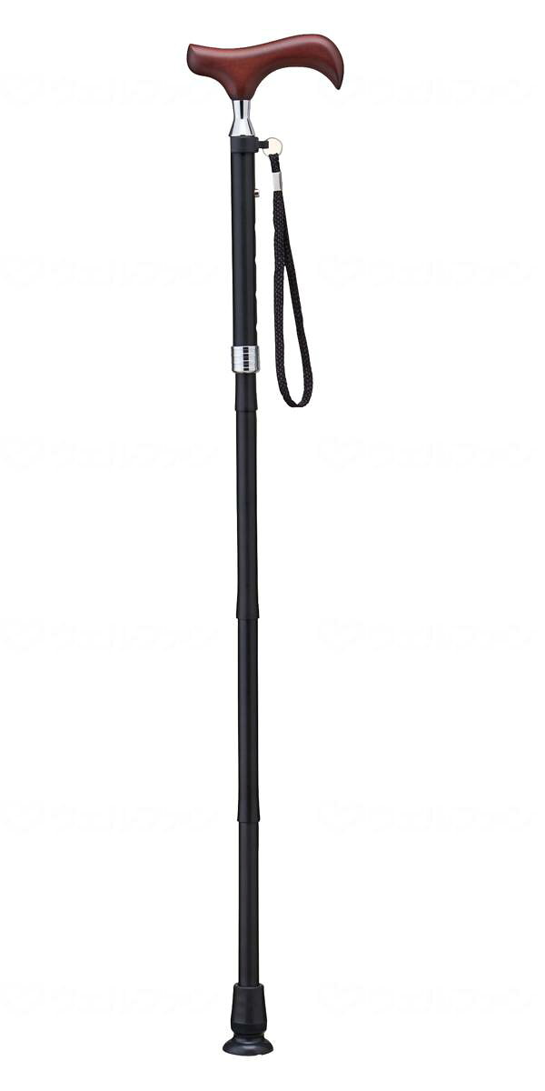 商品の仕様 ●サイズ／長さ約77〜87cm（5段階／2.5cm）、折りたたみ時：約29cm、グリップ長さ：12cm、ゴムチップ底径：4.0cm ●パイプ径／上部：1.9cm ●重さ／約290g ●材質／本体：アルミ合金、グリップ：ブナ ●適応ゴムチップ内径／16mm ●生産国／台湾 ●SGマーク取得商品 商品の説明 ・温もりのある木製グリップ。 ・握った時に手に沿うようにフィットするスリムネックタイプ。 ・ボトルのようにくびれた形状によって、着地時の衝撃を抑え、地面をしっかり捉えます。スムーズな体重移行を促し、歩行をサポートします。