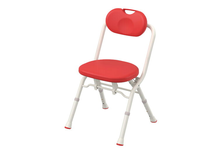 商品名 折りたたみシャワーベンチAN-Sフィット メーカー アロン化成（安寿 / anju） サイズ 幅44 × 奥行43〜51 × 高さ68〜78cm（座面までの高さ：36〜46cm） 折りたたみ時サイズ 幅44 × 奥行15 × 高さ79〜90cm 重量 / 耐荷重 重量：約2.9kg / 最大使用者体重：100kg 材質 座面・背もたれ：PP（ポリプロピレン）ソフトパッド：EVAパイプ：アルミニウム脚ゴム：PP、エラストマー カラー（商品コード） ・レッド（536-064 / JAN: 4970210310465） ・ブルー（536-065 / JAN: 4970210310502） ・グリーン（536-066 / JAN: 4970210310519） ・ウォームグレー（536-067 / JAN: 4970210310526） TAISコード 00221-000772 備考 介護保険購入対象品（特定福祉用具） / 防カビ加工持ち運びも開閉もラクラク！超軽量＆コンパクトなシャワーベンチ デザイン監修に「nendo」を迎え、「安寿」ブランドがこだわり抜いた新しい入浴用品シリーズ。 使う人にも、お手入れする人にもやさしい工夫が詰まっています。 ■ 超軽量タイプで持ち運びしやすい 重量はわずか約2.9kg。とっても軽いので、片手でも楽に持ち運びや移動が行えます。 ※AN-Sフィットはひじ掛けがないタイプのシャワーベンチです。 ■ 折りたたみレバーで簡単ワンアクション開閉 リング形状の折りたたみレバーを持ち上げるだけで、軽い力で簡単に折りたたみが可能。 握る動作が苦手な関節疾患の方でも操作しやすい安心設計です。 ■ お手入れしやすいクリーンデザイン 凹凸の少ないすっきりとした形状に一新。パイプ脚やソフトパッドも洗いやすく、日々のお手入れが劇的にラクになりました。 ■ コンパクトで取り回しやすいサイズ 製品幅は44cm、折りたたみ時の奥行はわずか15cm。 狭い浴室でも邪魔にならず、ゆったり座れる設計と高い収納性を両立しています。 ■ 防カビ加工でキレイが長持ち カビの発生を抑える加工が施されているため、衛生的で長く安心してお使いいただけます。