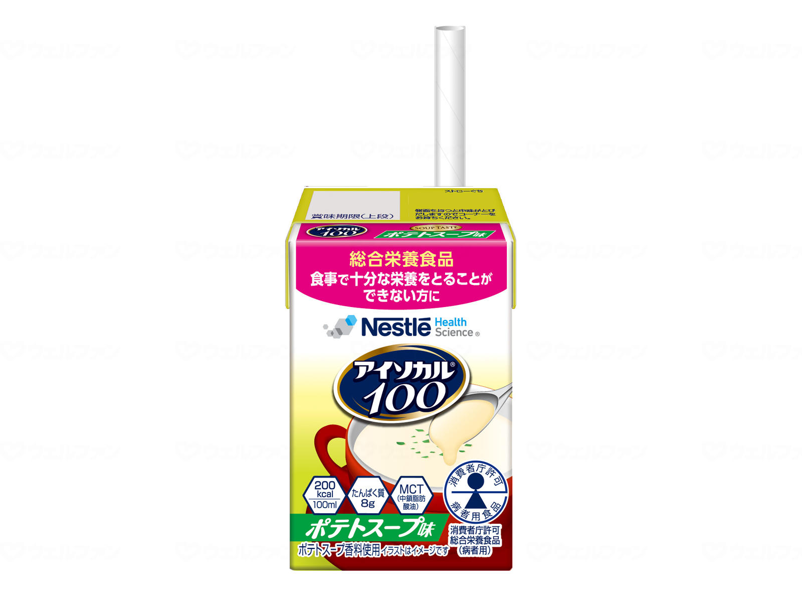 ケース販売　ネスレ日本　アイソカル100　ポテトスープ味 / 100mL×12(4.0)
