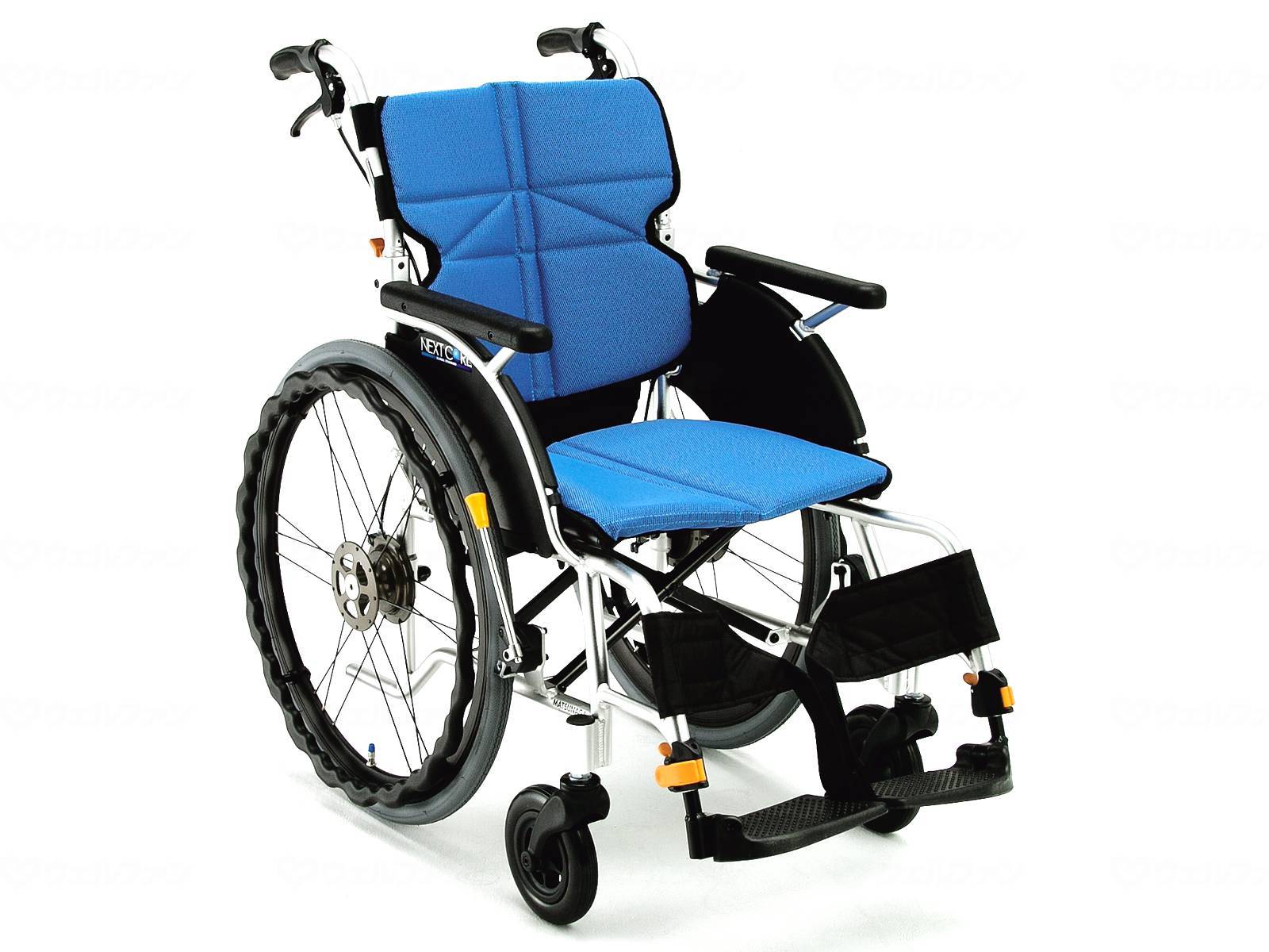 Rakuten - 非課税商品 松永製作所 ネクストコア　自走用車いす　NEXT-11B / 座幅38cm　＃F-2（ブルー） メーカー直送