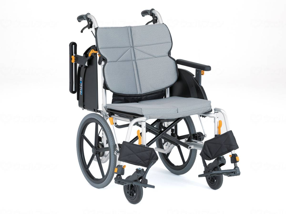 非課税商品 松永製作所 ネクストコア・ワイド 介助用車いす NEXT-62B HB / 座幅46cm ♯F-4グレー メーカー直送
