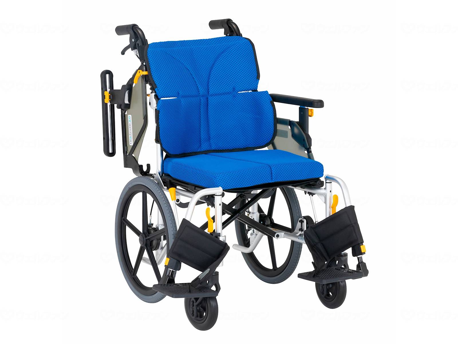 非課税商品 松永製作所 ネクストコア2 アジャスト 介助用車いす NEXT2-61B / 座幅42cm M-15ブルー 車椅子 メーカー直送