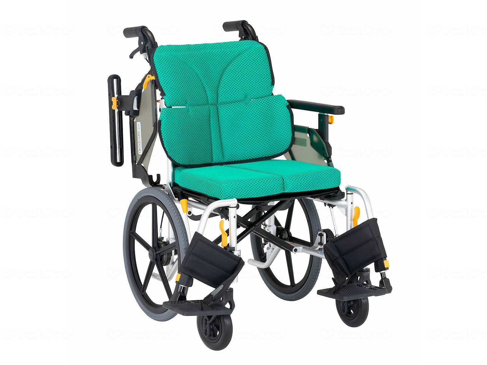 非課税商品 松永製作所 ネクストコア2 アジャスト 介助用車いす NEXT2-61B / 座幅42cm M-16 グリーン 車椅子 メーカー直送