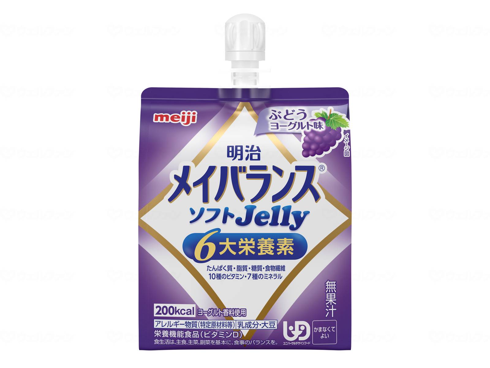 12個セット 明治 メイバランスソフトJelly ぶどうヨーグルト味 / 1671337 125mL