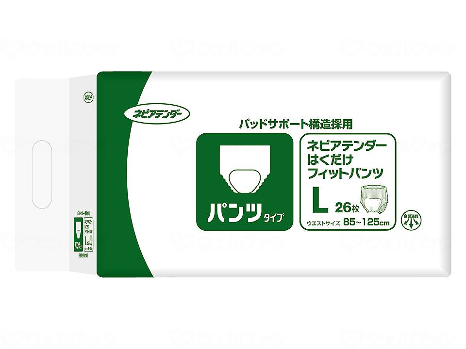 商品の仕様 ●ウエストサイズ／85〜125cm ●ケース入数/4 商品の説明 ・パンツをはき上げるだけでパッドが身体にフィット。着用中もパッドがズレにくく、モレを防止。 ・“股幅ぴったりライン”とズレ止めギャザー”2つの機能で、パッドを尿道口近くに押し上げて維持します。 ・糸ゴムの間隔が広いので、脚まわりを優しく包みながら、ソケイ部の隙間を防ぎ、モレにくくします。 ・軽い力で広がりはかせやすく、装着中はしっかりフィットします。座った姿勢や食後なども、お腹にあわせて伸縮するので、楽に過ごせます。