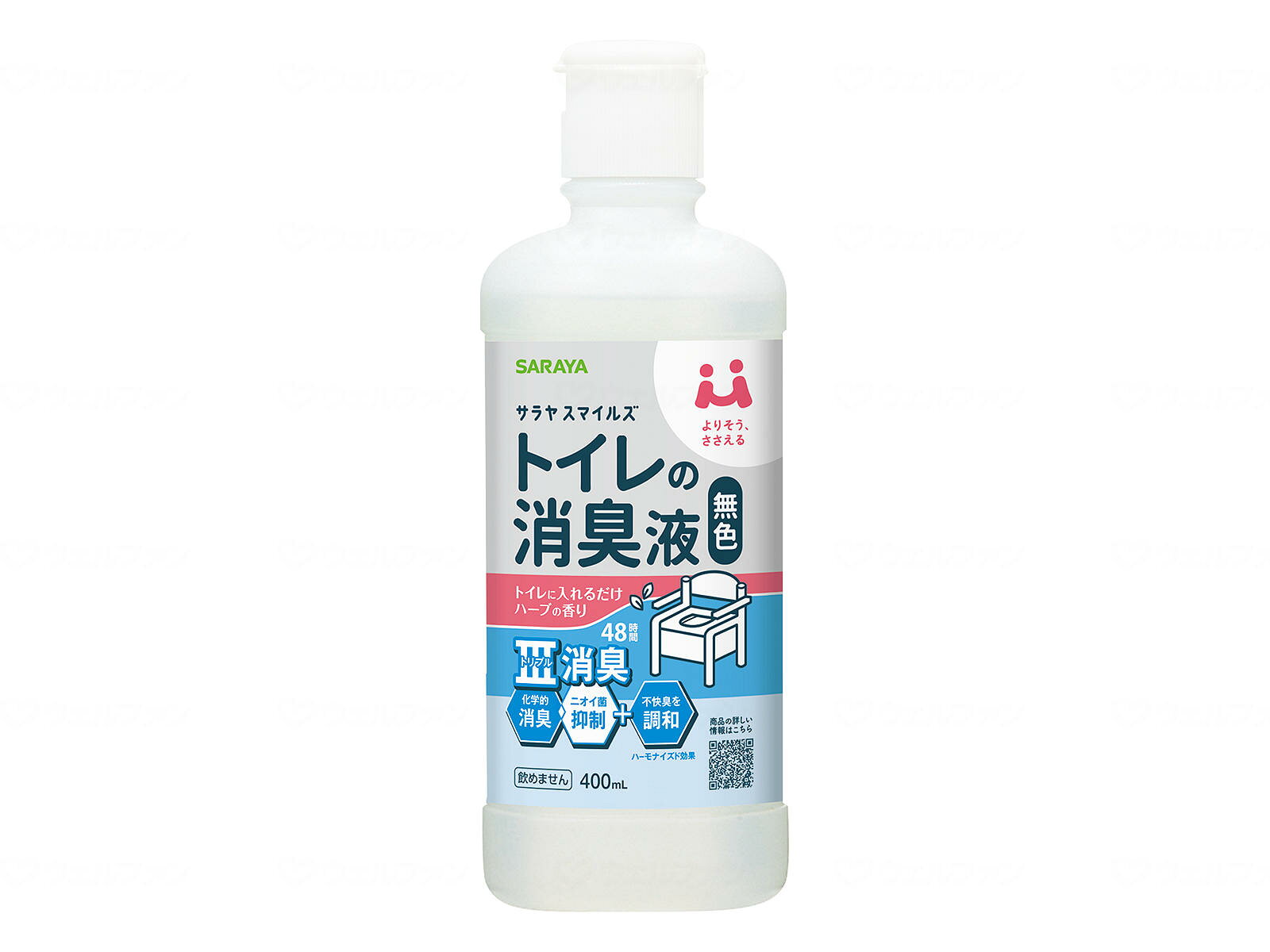 サラヤスマイルズ　トイレの消臭液　無色 / 45164　400mL