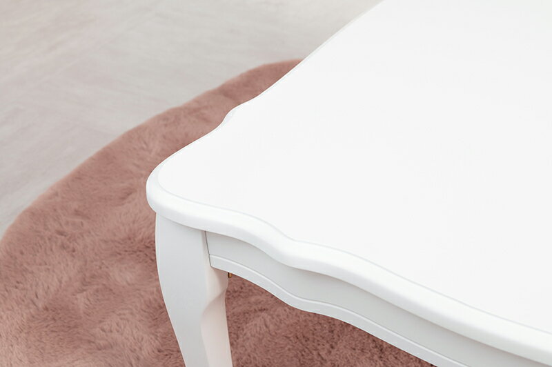 折れ脚テーブル 幅100cm 折りたたみ 猫脚 引き出し付き かわいい 机 おしゃれ 姫系 木製 ローテーブル / センターテーブル リビングテーブル カフェテーブル 机 つくえ 折り畳み 木製 長方形 コンパクト 白家具 白 ホワイト 一人暮らし hag-0036