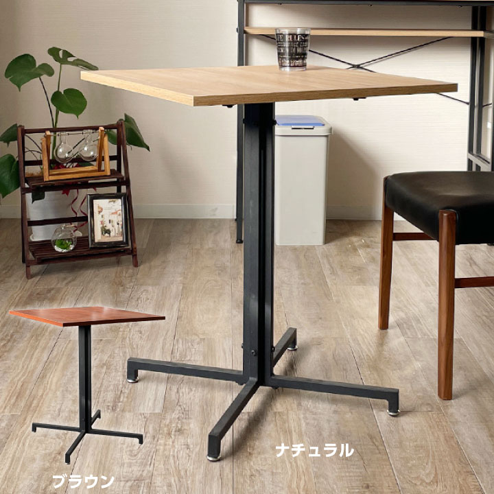 乐天商城 - カフェテーブル バーテーブル 幅60 スチール レトロ クラシック カフェ風 / アイアン 金属 ヴィンテージ おしゃれ 木製 食卓テーブル 北欧 通販 ucd-0177