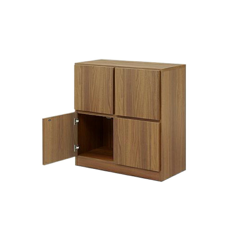 収納家具 木製 ラック 完成品 幅74 本棚 カラーボックス 本棚 書棚 フリーボード 開き扉 / 収納 リビン..