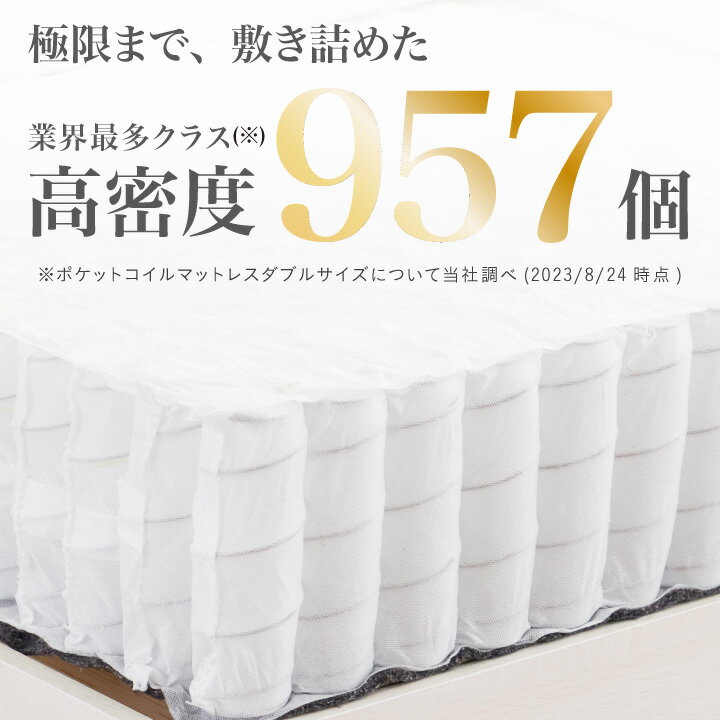 【ポイント5倍★3月3日20時〜11日2時迄】ポケットコイル マットレス キング 厚み20cm 真空圧縮 コンパクト梱包 ふっくら 柔らか 柔め 頑丈 人気