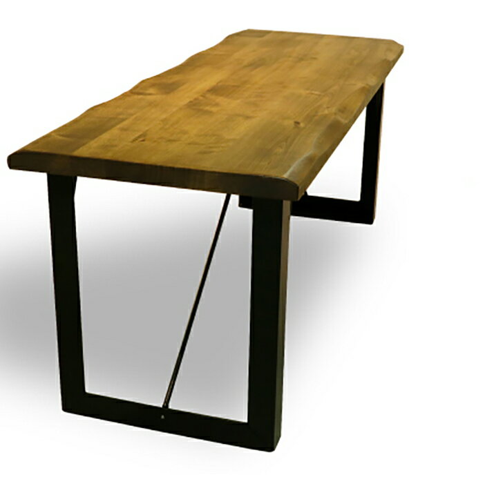 樂天商城 - ベンチ ダイニングベンチ 3人掛け 幅135 アイアン 北欧 食卓ベンチ 長方形 なぐり加工 / 無垢 天然木 木製 おしゃれ ヴィンテージ レトロ アイアン sanjp-0786