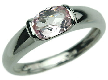 【送料無料】人気！ベリル系の女王数量限定破格のプライスK18WG モルガナイトリング　5.0mm×7....