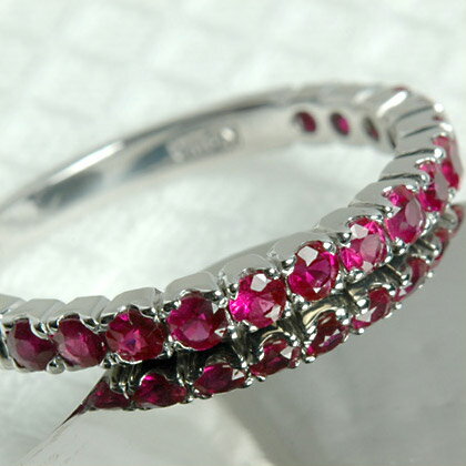 K18 ルビー エタニティーリング 15石 18金 リング エタニティ 指輪 レディース ギフト 18k ゴールド