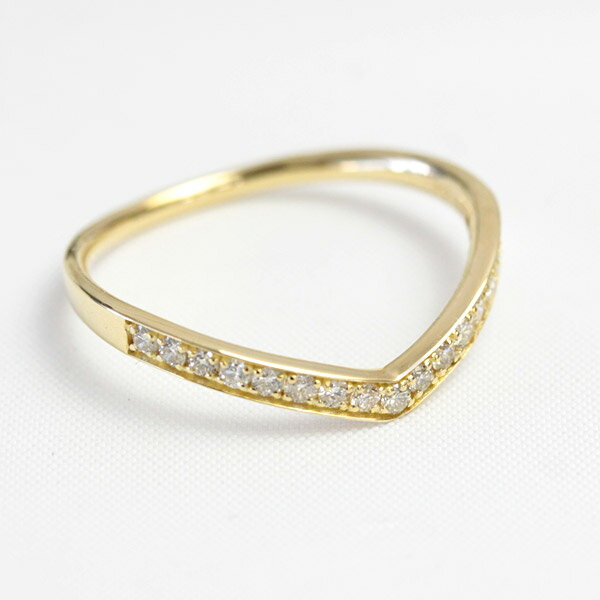 樂天商城 - K18 ダイヤモンド リング ダイヤリング 指輪 トータル0.2ct 18金 リング ゴールド 【文字入れ不可】