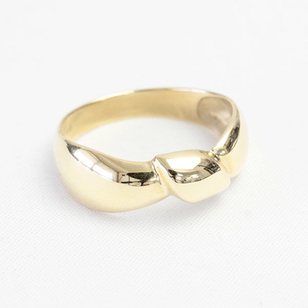 樂天商城 - K18 18金 リング ファッションリング リボン【文字入れ不可】※プラチナ リング も作成可