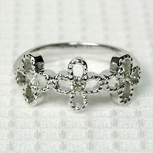 樂天商城 - K18 18金 リング ダイヤモンド リング 0.15ct　甘すぎないデザインが大人の可愛さを演出する…