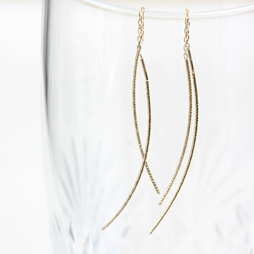 樂天商城 - アメリカンピアス カーブラインがスタイリッシュな アメリカンチェーンピアス 【あす楽対応】