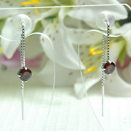 樂天商城 - アメリカンピアス ガーネット アメリカン チェーンピアス 4.0mm