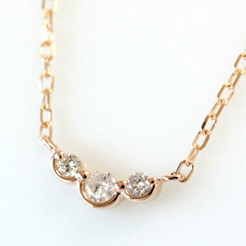 樂天商城 - K10 ダイヤモンド ネックレス 0.06ct
