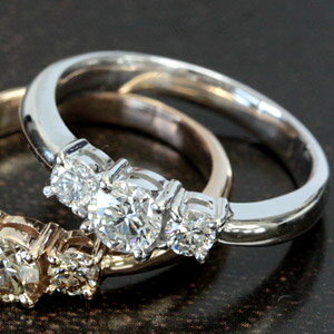 樂天商城 - K18 リング ダイヤモンド リング トータル0.5ct 18金 ホワイトゴールド・イエローゴールド・ピンクゴールド