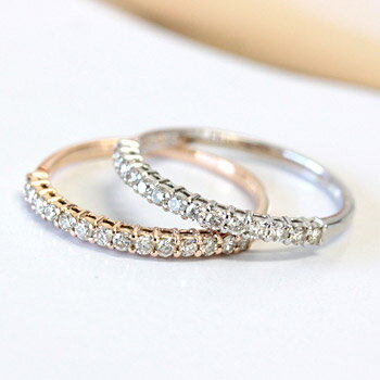 K10 ダイヤモンド エタニティリング 0.2ct 14石 ファランジリング ダイアモンド ダイヤ リング エタニティ 指輪 レディース ギフト ゴールド 4月...