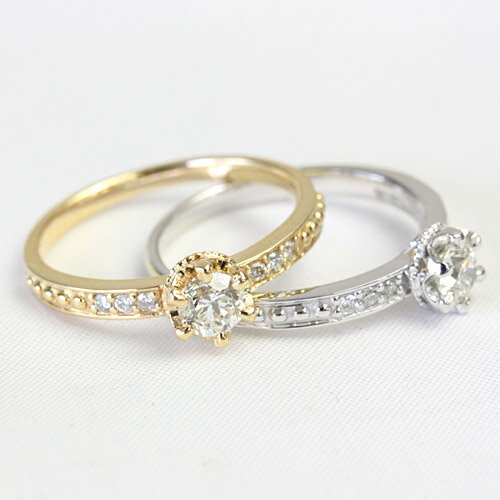 【一点限り】K18YG ダイヤモンド リング 0.3ct＜クラウンデザイン＞ 【通常価格120,000円】撮影サンプルの為アウトレット価格