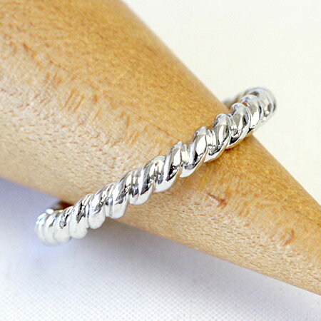 使いやすい スパイラル ストレート リング【太めタイプ】ピンクゴールド ホワイトゴールド イエローゴールド 【文字入れ不可】