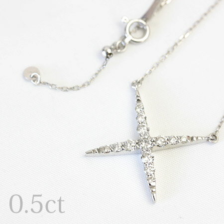 樂天商城 - K18 ダイヤモンド 0.5ct ペンダント ネックレス 45cm ホワイトゴールド ピンクゴールド イエローゴールド
