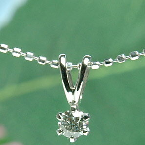樂天商城 - K18 ダイヤモンドペンダントネックレス0.1ct 鑑別カード付