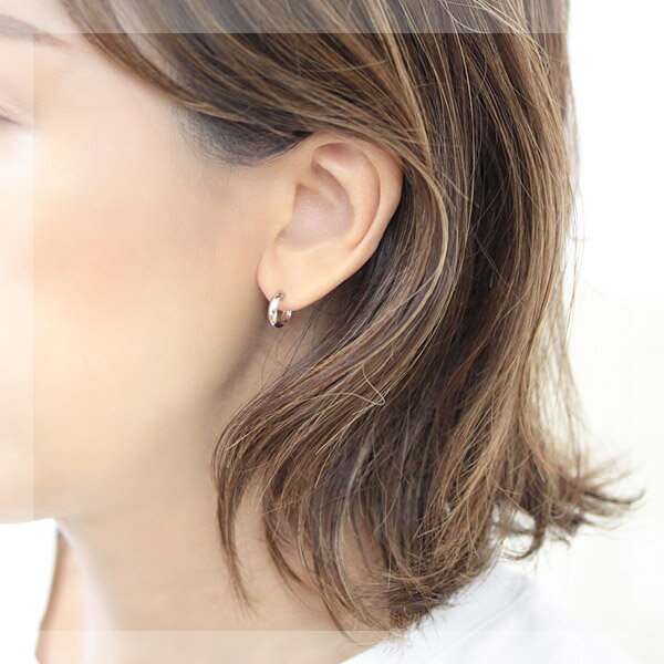 フープピアス プラチナ 3×10 3-10 プラチナピアス ムーンピアス pt900 月甲丸 小さめ ピアス フープ 地金ピアス ぷっくり クロッシング ピアス 石なし 太め ※商品は1ペア（左右セット）ですのでご安心下さい【安心の日本製】