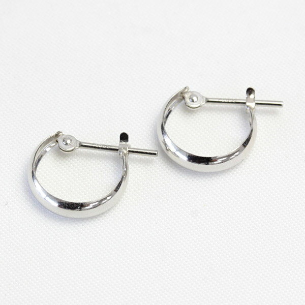 フープピアス プラチナ 3×10 3-10 プラチナピアス ムーンピアス pt900 月甲丸 小さめ ピアス フープ 地金ピアス ぷっくり クロッシング ピアス 石なし 太め ※商品は1ペア（左右セット）ですのでご安心下さい【安心の日本製】