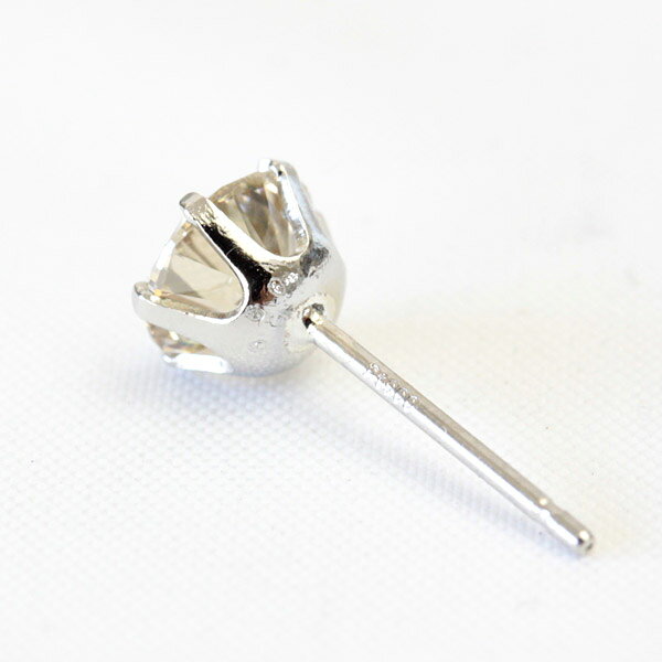 【1点限り】プラチナ900 0.60ct ブラウンダイヤ ピアス メンズ ダイヤモンド ピア...