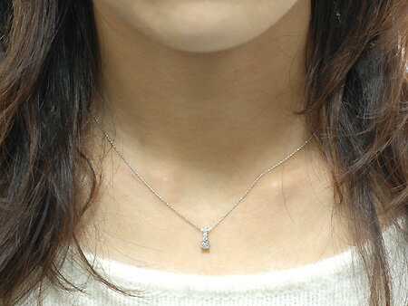 K18 ローズカット ダイヤモンド ネックレス 3.3mm 3