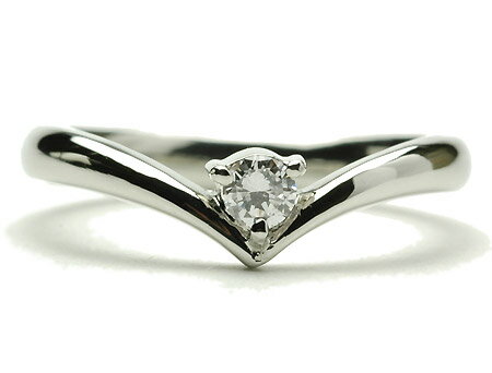 プラチナ リング　ダイヤモンドリング0.1ct