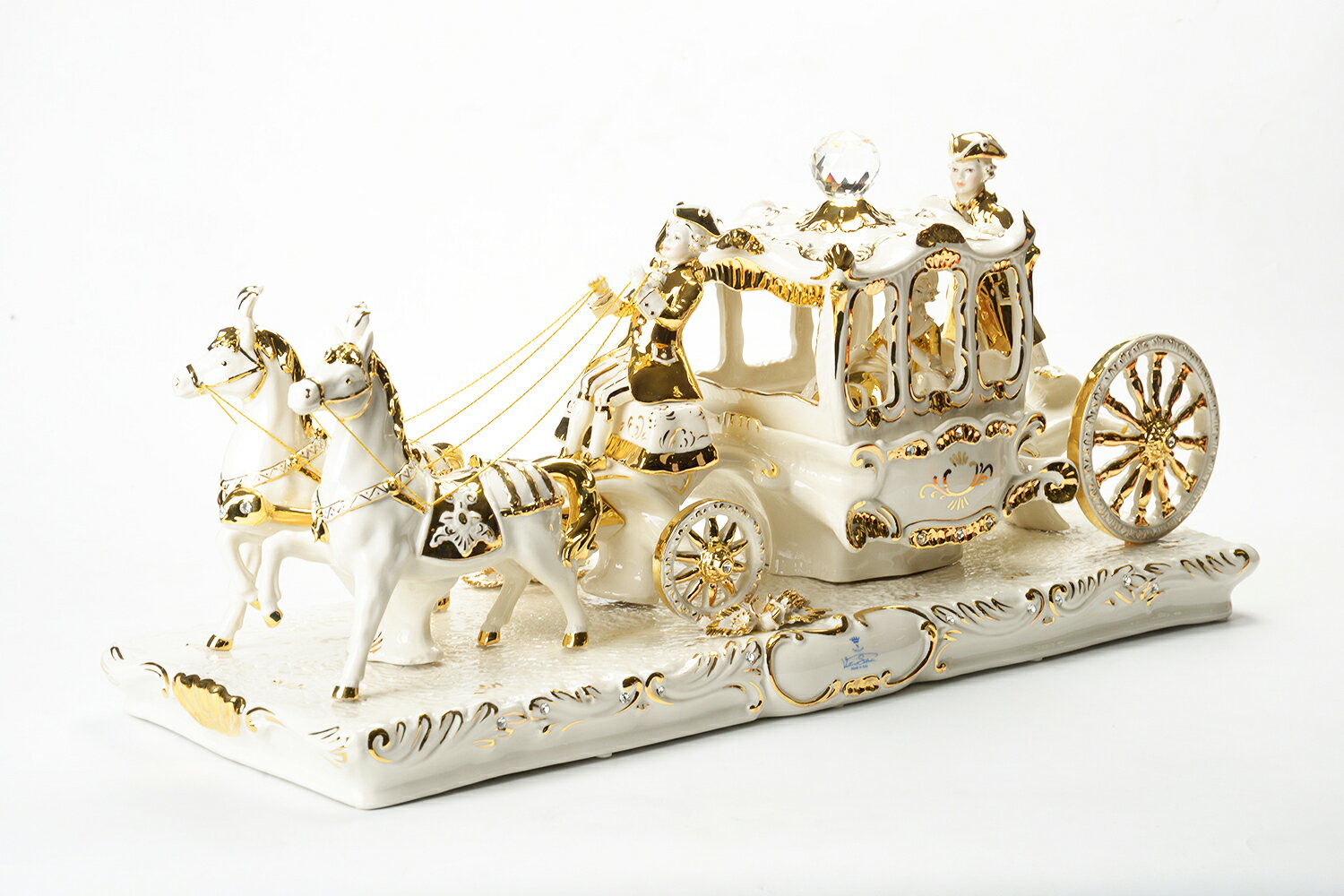 乐天商城 - イタリア製 陶人形 Imperial Carriage SV-49802 人形 置物おしゃれ インテリア クラシックデザイン アンティーク調