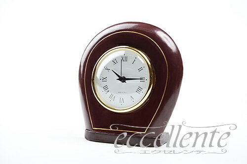 乐天商城 - イタリア製 革製トラベルクロック ラウンド 濃茶 VP-0430DW インテリア 置物 イタリア家具 ヨーロッパ家具イタリアン家具 ヨーロピアン家具 輸入家具 クラシック家具
