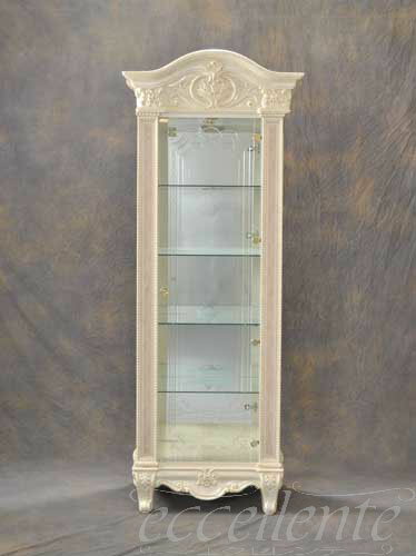 乐天商城 - ★ イタリア家具 ヨーロッパ家具 VE-16Wイタリア製家具　1ドアーキュリオ 167000円 【イタリアン家具 ヨーロピアン家具 輸入家具 アンティーク調 猫脚】【サルタレッリ】【ベルサイユシリーズ/アイボリー】