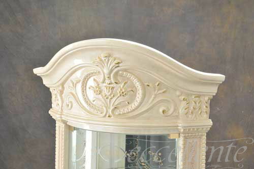 ★ イタリア家具 ヨーロッパ家具 VE-23Wイタリア製家具 コーナーカップボード 【イタリアン家具 ヨーロピアン家具 輸入家具 アンティーク調 猫脚】【サルタレッリ】【ベルサイユシリーズ/アイボリー】 [2]