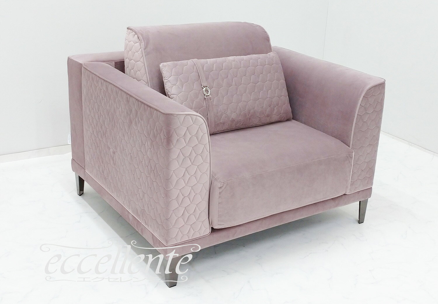 イタリア製 アームチェア MOOD Beigepink CM-DMMO1X01P ソファ 1人掛け モダン スタイリッシュ おしゃれ イタリアン家具 ヨーロピアン家具 ヨーロッパ家具 輸入家具