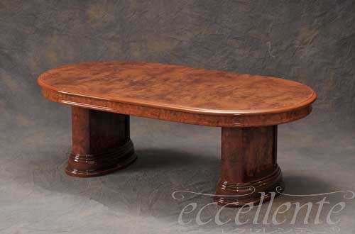 イタリア製 センターテーブル ミレディ オーバル 130/ウォールナット ML-TAV04NO イタリア家具 ヨーロッパ家具イタリアン家具 ヨーロピアン家具 輸入家具 クラシック家具 アンティーク調 [2]