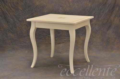 ★ イタリア家具 ヨーロッパ家具 LA8-0330Wイタリア製家具 ダイニングテーブル角80 【イタリアン家具 ヨーロピアン家具 輸入家具 アンティーク調 猫脚】【クラシック家具】