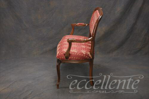★ イタリア家具 ヨーロッパ家具 ラブチェアーBrianzolo Oval レッドウォールナット 【イタリアン家具 ヨーロピアン家具 輸入家具 アンティーク調】※使用されている生地が変更となりました（新しい生地についてはお問い合わせください） 3